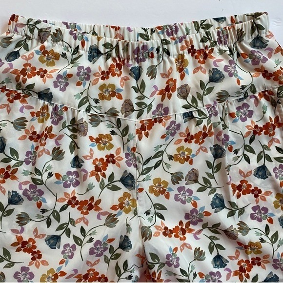 NYDJ Floral Print Pull On Relaxed Cropped Pants XS Women's Casual Summer - Picture 8 of 12
